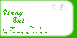 virag bai business card